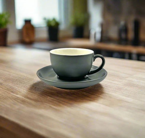 Pebble Cappuccino Cup & Saucer - Vj Coffee